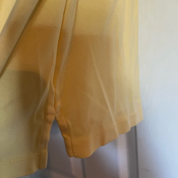 Karen Scott 100% Soft Cotton 3/4 Sleeve Yellow Top - Excellent Condition - Picture 4 of 5